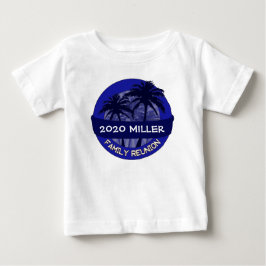 Blauer Palmenbaum, Jahrname Wiedersehen-Shirt Baby T-shirt