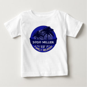 Blauer Palmenbaum, Jahrname Wiedersehen-Shirt Baby T-shirt