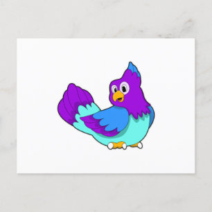 Blauer Papagei Postkarte