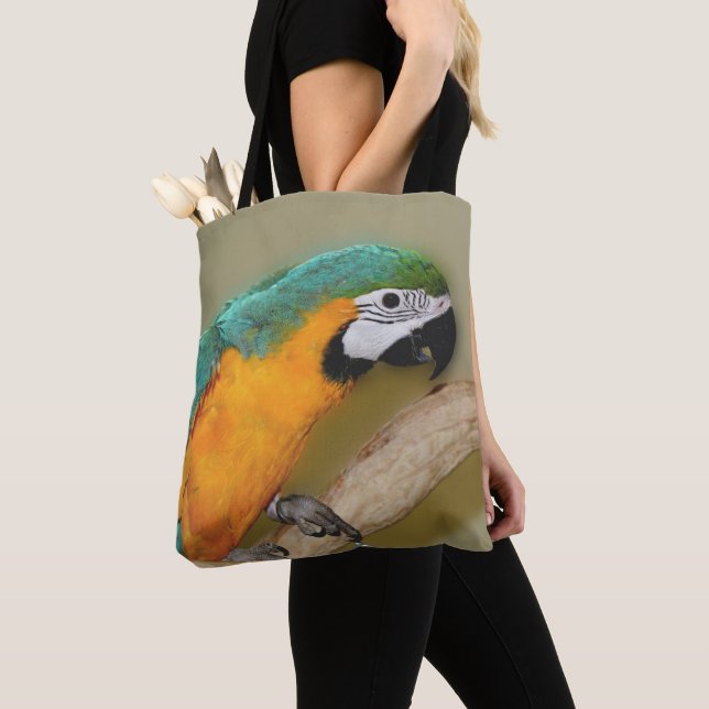 Blauer Papagei Tasche (Von Nahem)