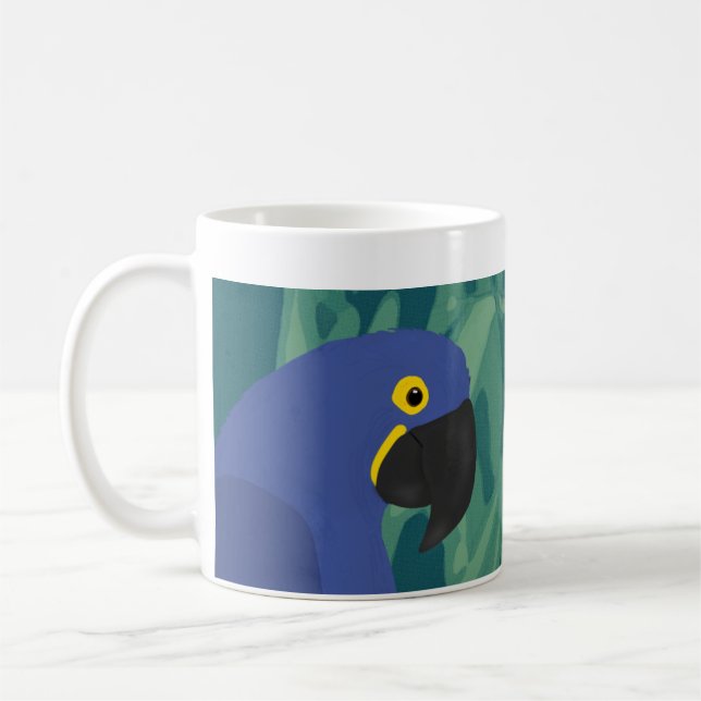 Blauer Papagei-Tasse Kaffeetasse (Links)