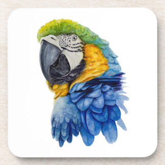 Blauer Papagei-Untersetzer Getränkeuntersetzer