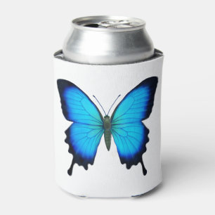 Blauer Papilio Ulysses Schmetterling kann cooler Dosenkühler