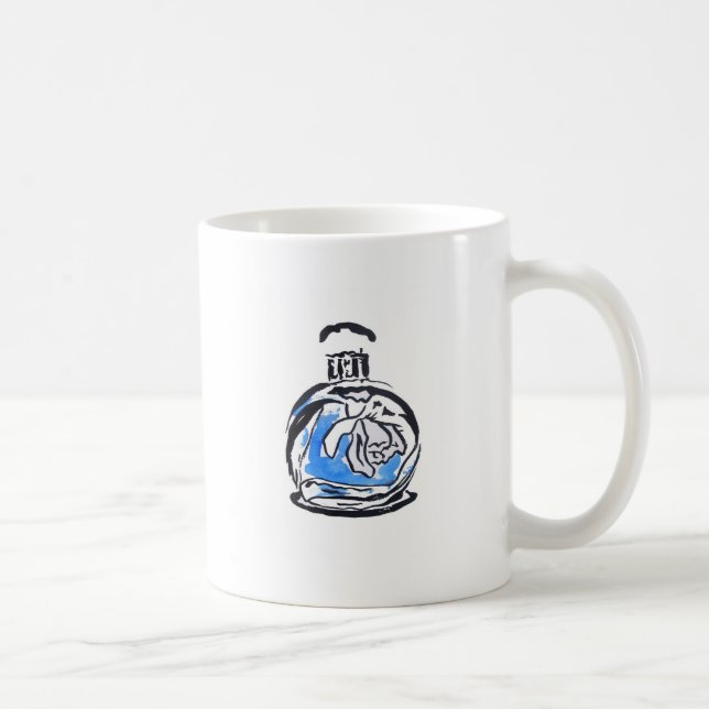 Blauer Parfüm Kaffeetasse (Rechts)
