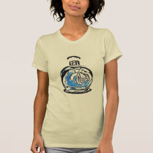 Blauer Parfüm T-Shirt