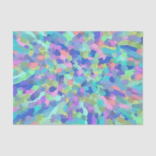 Blauer Pastell Seidenpapier (Vorderseite)