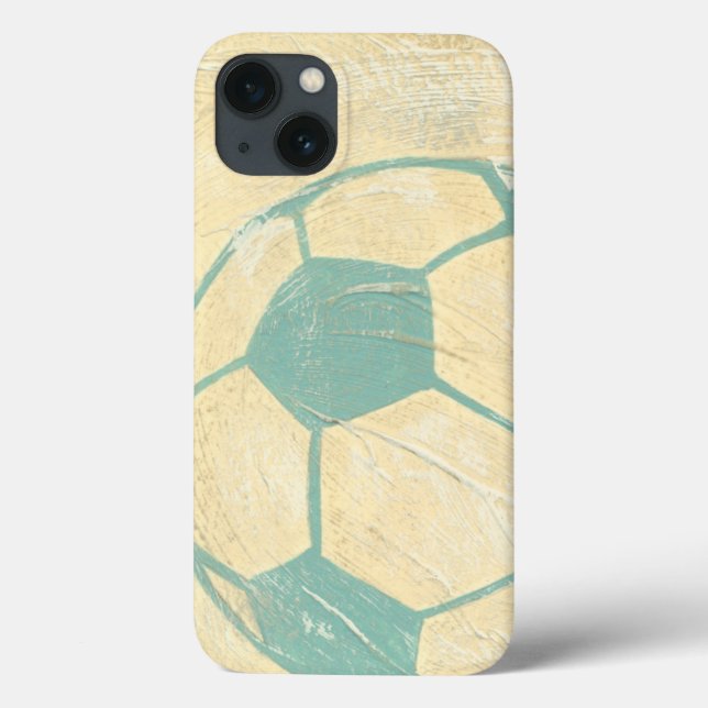 Blauer PastellFußball durch Chariklia Zarris Case-Mate iPhone Hülle (Rückseite)