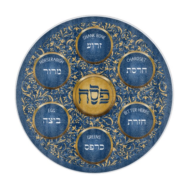 Blauer Pessach Seetransport Glasschneider Schneidebrett (Vorderseite)