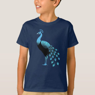 Blauer Pfau T-Shirt