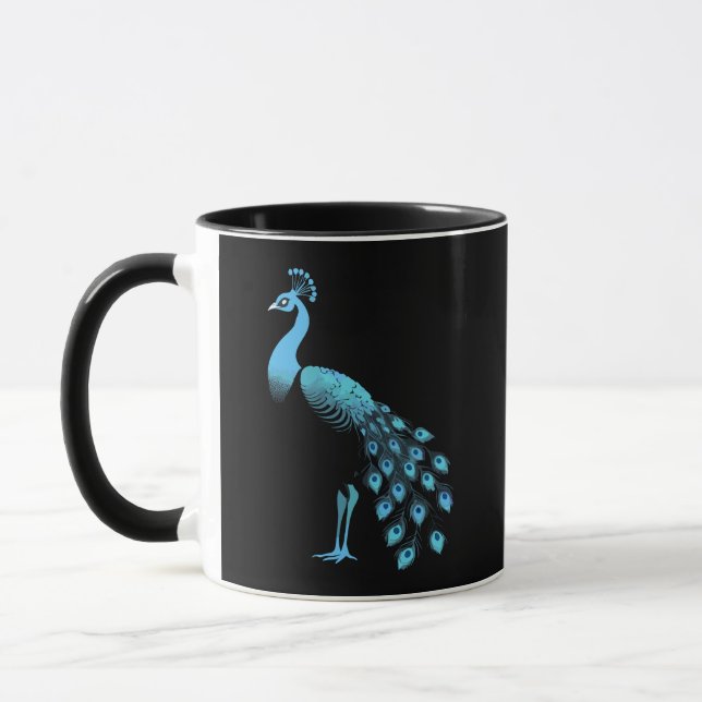 Blauer Pfau Tasse (Links)