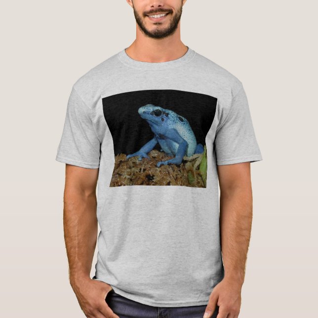 Blauer Pfeil-Frosch (Dendrobates azureus) .jpg T-Shirt (Vorderseite)