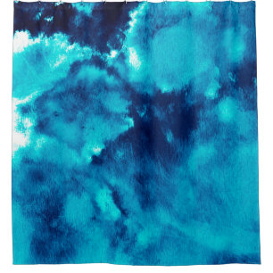 Blauer Phantom Fashion Patterns Dirty Plash Waterc Duschvorhang