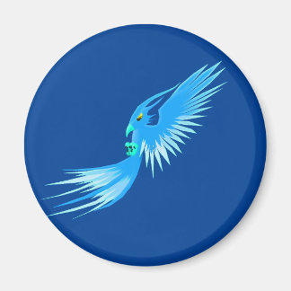Blauer Phoenix Magnet
