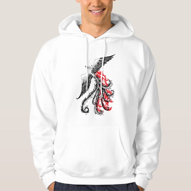 Blauer PhoenixHoodie Hoodie (Vorderseite)