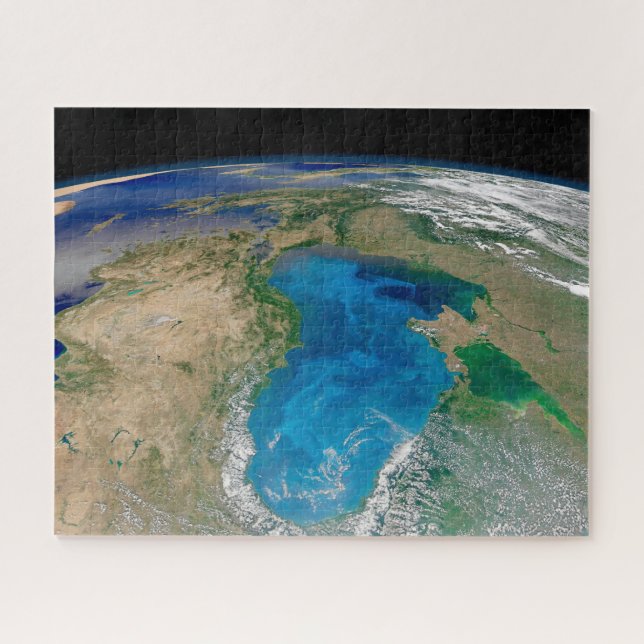 Blauer Phytoplankton blühen im Schwarzen Meer (Horizontal)