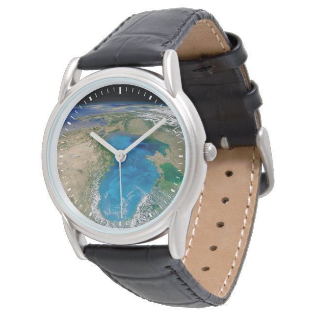 Blauer Phytoplankton blühen im Schwarzen Meer Armbanduhr (Schrägansicht)