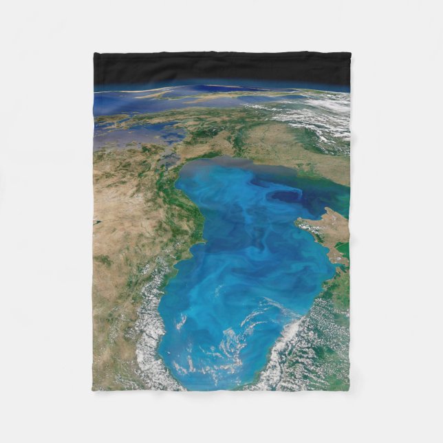 Blauer Phytoplankton blühen im Schwarzen Meer Fleecedecke (Vorderseite)