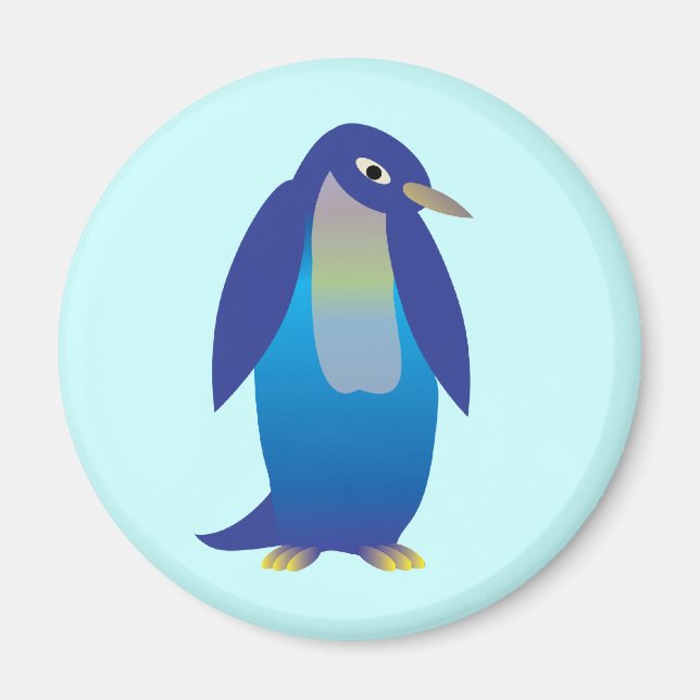 Blauer Pinguin Magnet (Vorne)