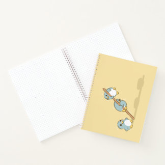 Blauer Pinguin Notizbuch