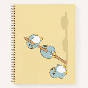 Blauer Pinguine Notizbuch