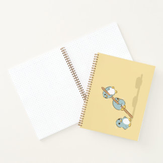 Blauer Pinguine Notizbuch