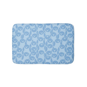 Blauer Pinguinmusterhintergrund Badematte