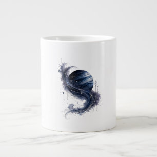 Blauer Planet Kosmischer Wirbel Kaffeebecher Him Jumbo-Tasse