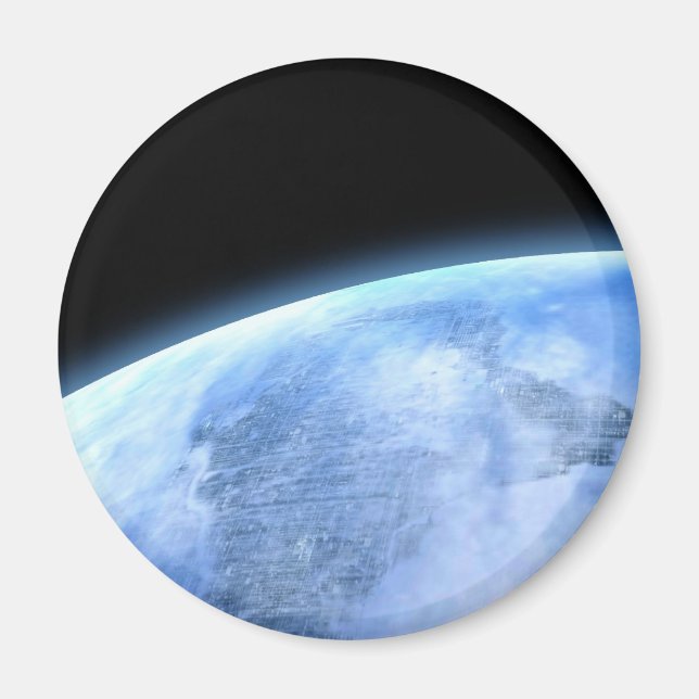 blauer Planet Magnet (Vorne)