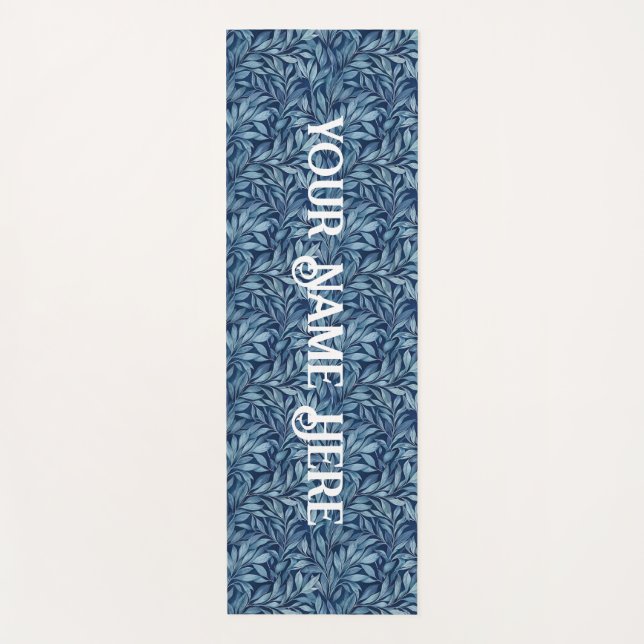 Blauer Plume Yogamatte (Vorderseite)