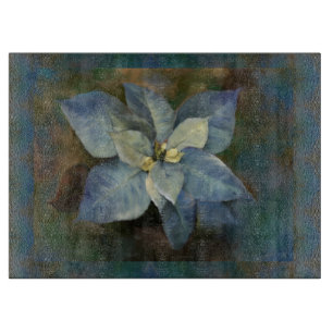 Blauer Poinsettia Schneidebrett