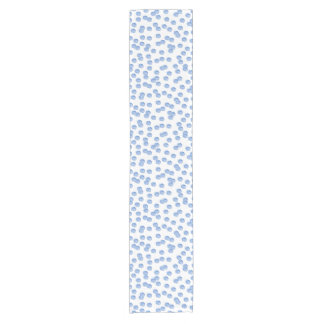 Blauer Polka-Punkt-kurzer Tabellen-Läufer Kurzer Tischläufer