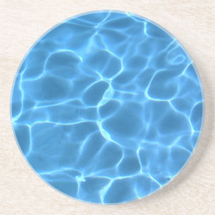 Blauer Pool Muster Untersetzer
