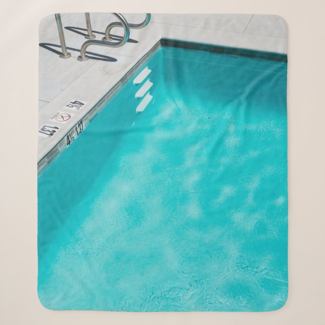 Blauer Pool Sherpadecke (Vorderseite)