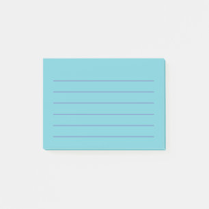 Blauer Posten-it® merkt 4" x 3" Post-it Klebezettel