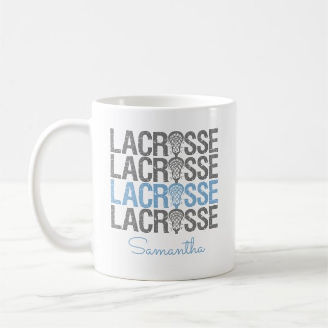 Blauer Pulverschnee Kaffeetasse (Links)