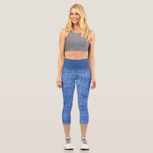Blauer Punkt Chaos Capri Leggings