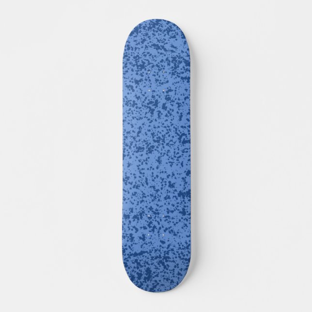Blauer Punkt Chaos Skateboard (Vorne)