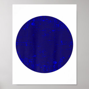 Blauer Punkt in einem roten Staat Nebraska wählen Poster