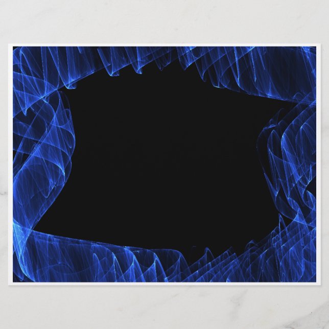 Blauer Rahmen Flyer (Vorne)