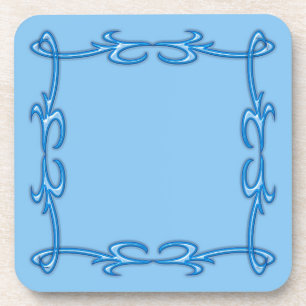 Blauer Rahmen Untersetzer