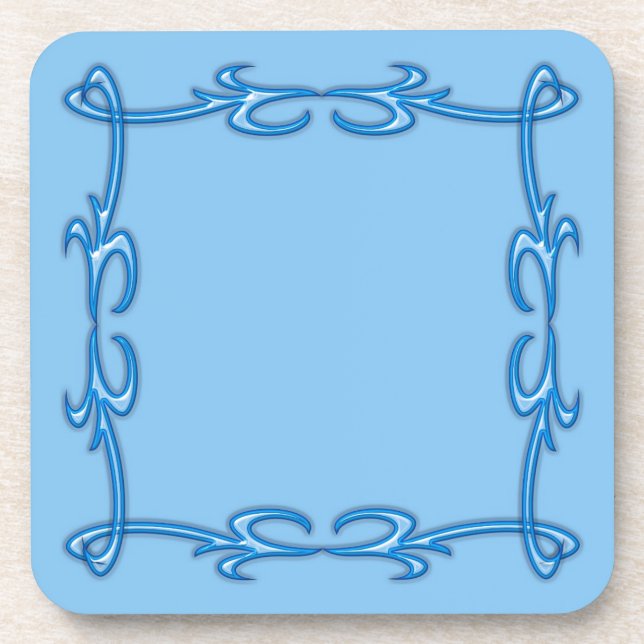 Blauer Rahmen Untersetzer (Vorderseite)