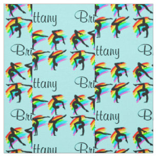 BLAUER RAINBOW PERSONALISIERT GYMNASTIK FABRIK STOFF