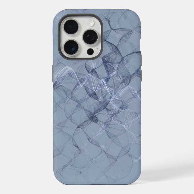 Blauer Rauch iPhone 15 Pro Max Hülle (Rückseite)