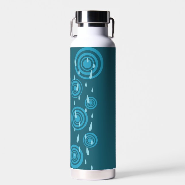 Blauer Regen Trinkflasche (Vorne)