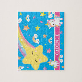 Blauer Regenbogen Einhorn Personalisiert Kinder