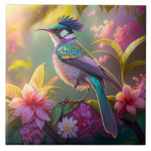 Blauer Regenbogen Winged Sunbird Fantasy Bird