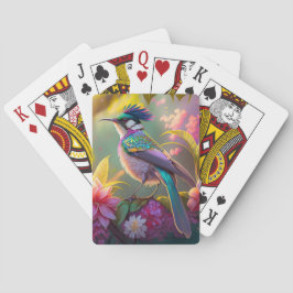 Blauer Regenbogen Winged Sunbird Fantasy Bird Spielkarten