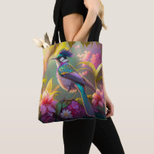 Blauer Regenbogen Winged Sunbird Fantasy Bird