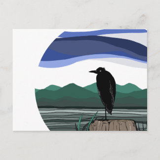 Blauer Reiher - Pazifischer Nordwesten Postkarte