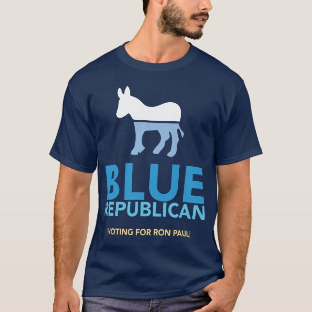 Blauer republikanischer T - Shirt (Vorderseite)